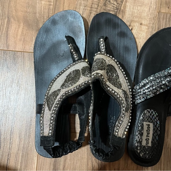 2 Not Rated Beaded Sandals Bundle - Picture 2 of 8
